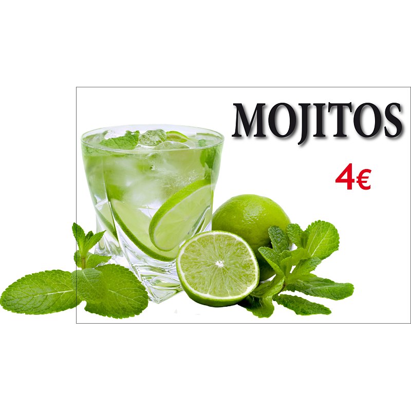 Cartel para bar.