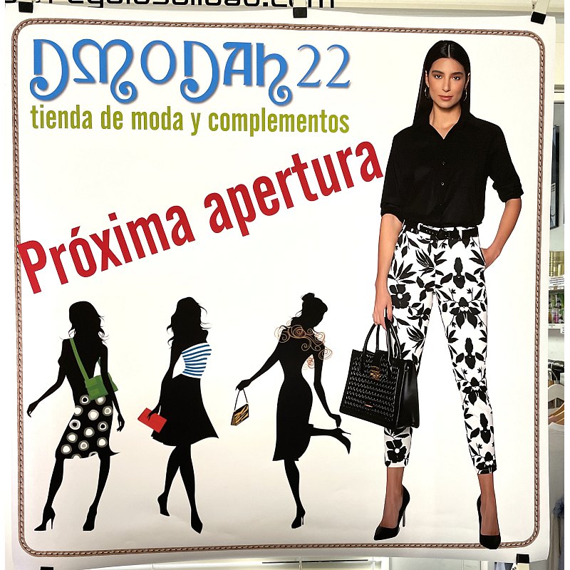 Cartel para tienda de moda