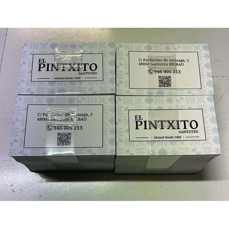Tarjetas bar El Pintxito