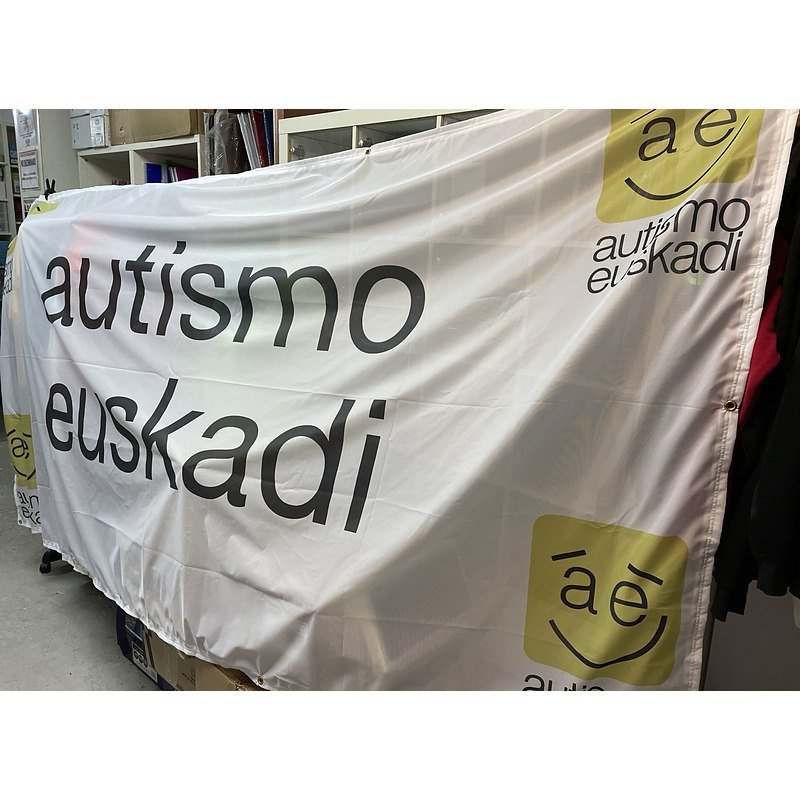Pancarta para la Asociación de Autismo Euskadi