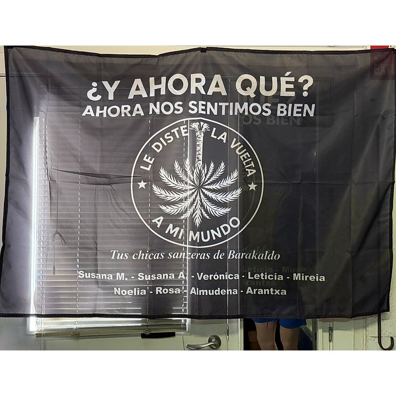 Pancarta para fans musicales.