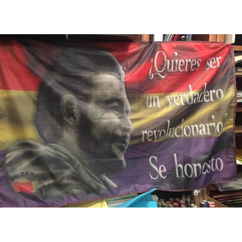 Pancarta de interior del Che