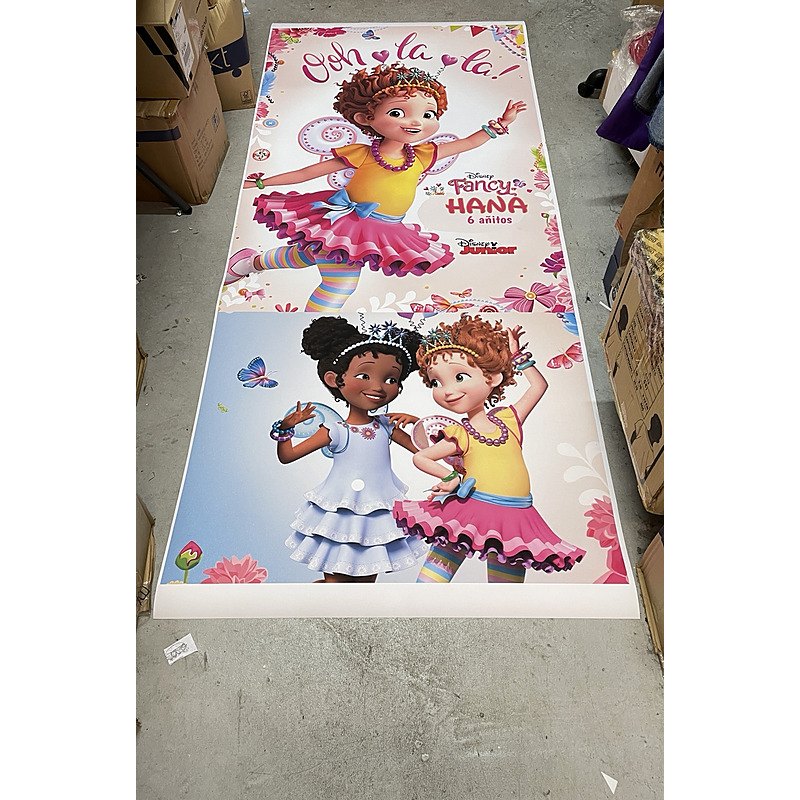 Póster para cumpleaños infantil de gran formato (dos metros).