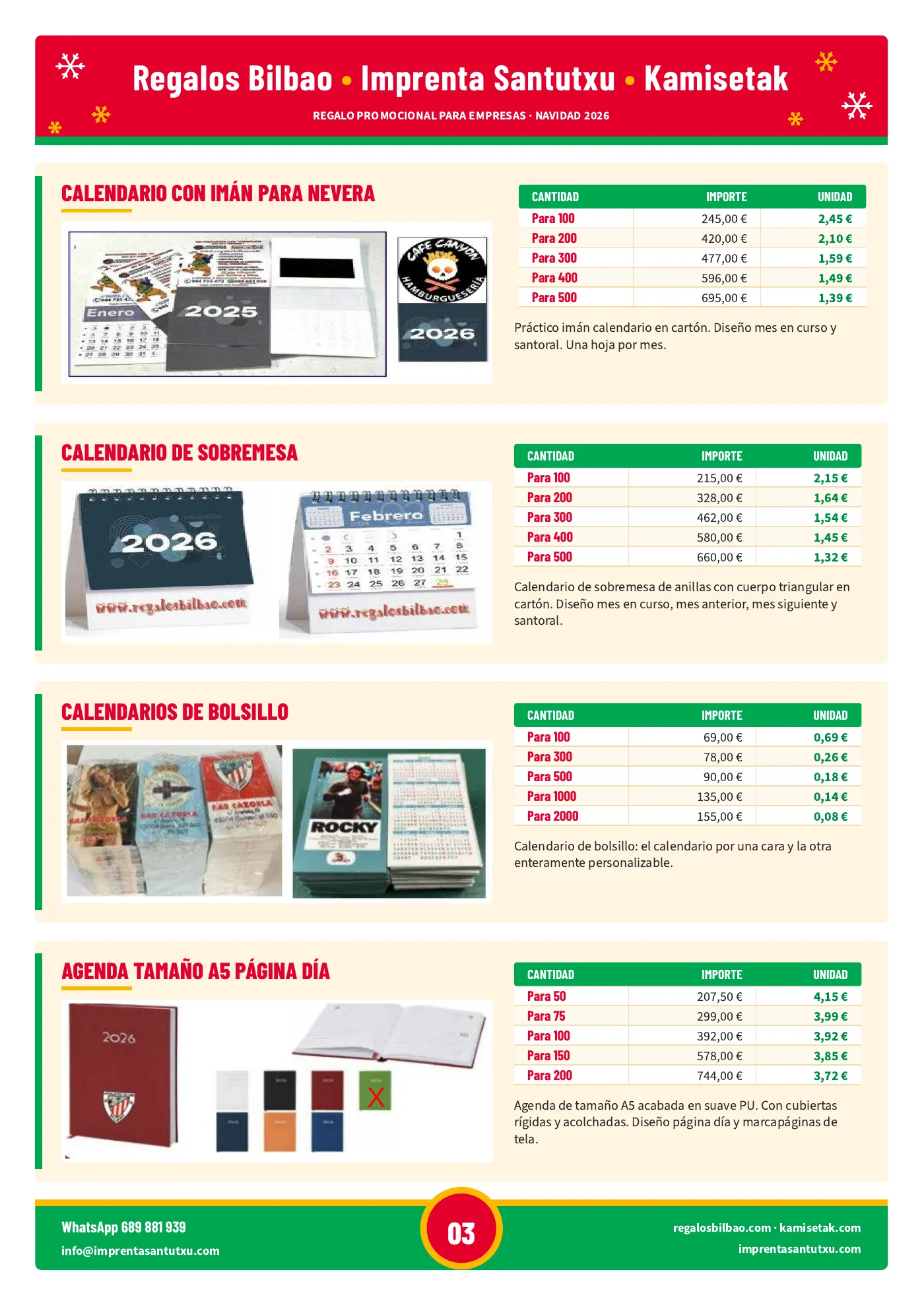 Página 3 del catálogo: Calendarios y agenda